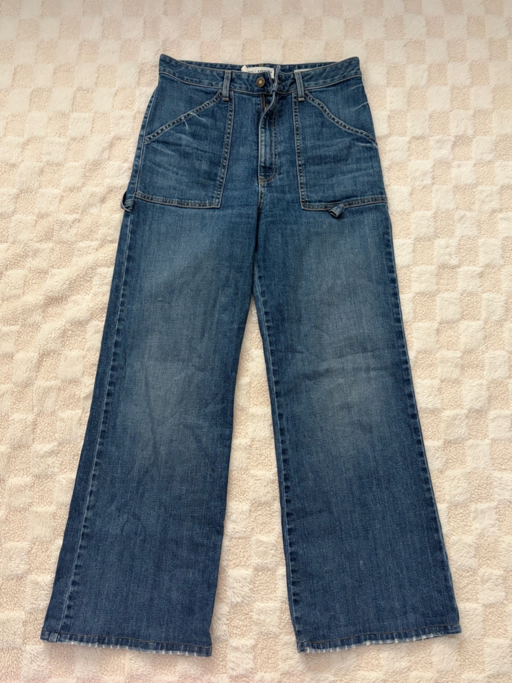 Wide Leg Nili Lotan Jeans - Classic Blue Denim
